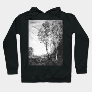 Souvenir of Italy by Jean-Baptiste-Camille Corot Hoodie